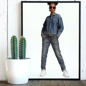 Dolce & Gabbana Via San Damilano 7 Milano Italia Blue Fade Jeans, Size 38